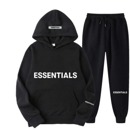Black Essentials Tracksuit