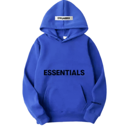 Blue Fear of God Essential Hoodie