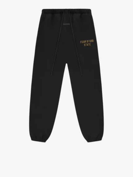 Essential Fleece Black Sweatpant
