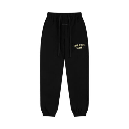 Essentials Drift Fit Black Sweatpant