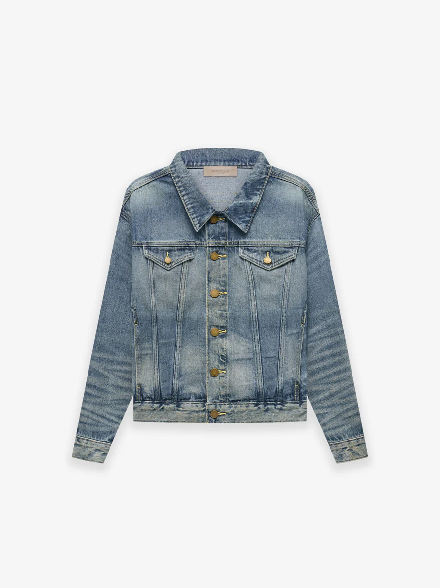 Essentials Kids Indigo Jacket Trucker Essentials Kids Indigo Jacket Trucker