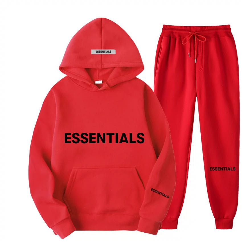Essentials Red Tracksuit Essentials Red Tracksuit