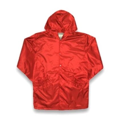 Fear of God Essentials Red Jacket Hooded