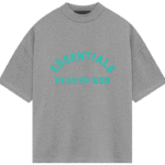 Gray Essentials Logo Print t Shirt