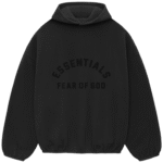 Jet Black Essentials Hoodie