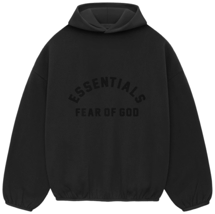Jet Black Essentials Hoodie
