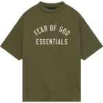 Olive Green Essentials t Shirts