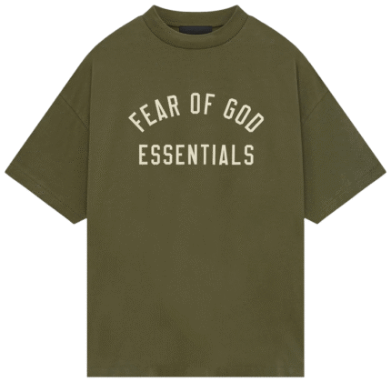 Olive Green Essentials t Shirts