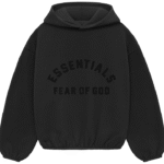 Unisex Black Fleece Essential Hoodie