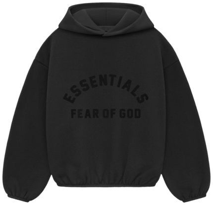 Unisex Black Fleece Essential Hoodie