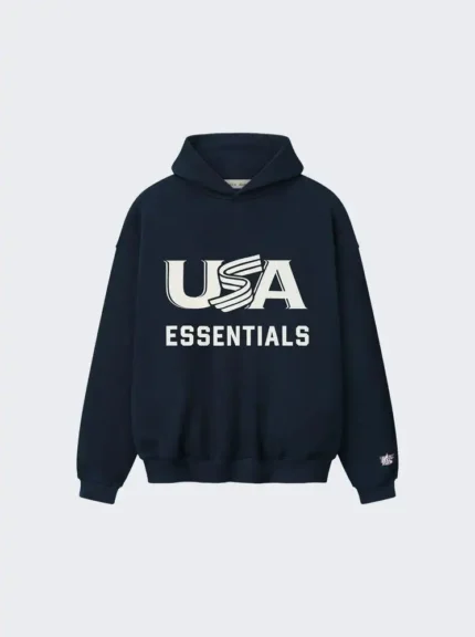 black essentials hoodie